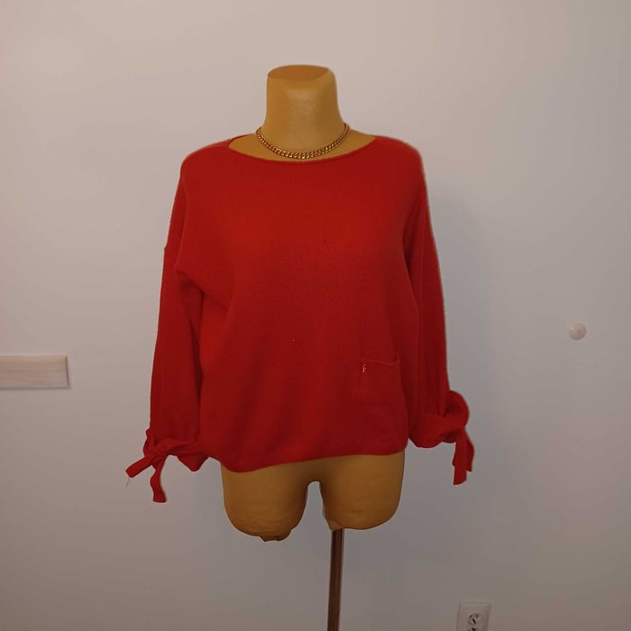 COCOMORE BUTIQUE sweter pudełkowy  90%wełna ciepełko M/L+