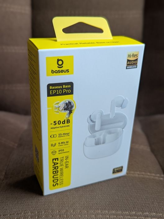 Baseus EP10 Pro White - безпровідні навушники