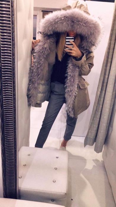 Parka/kurtka Furs Collection Thomas Bieber Jenot Naturalny