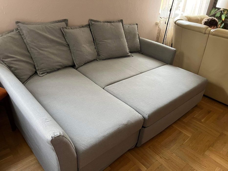Narożnik HOLMSUND szary dwustronny