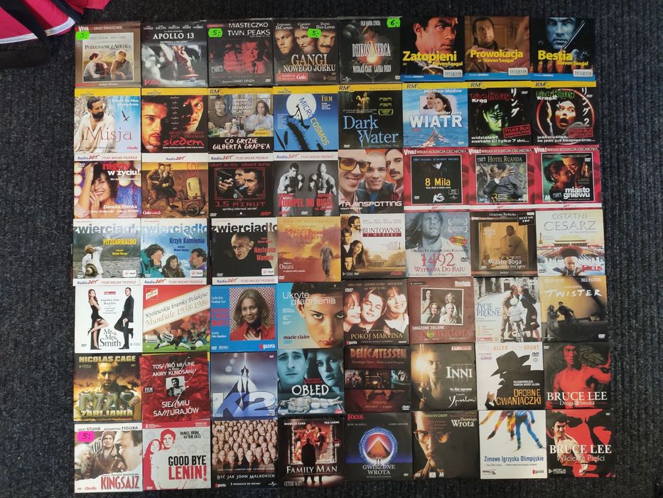 Płyty DVD, filmy
