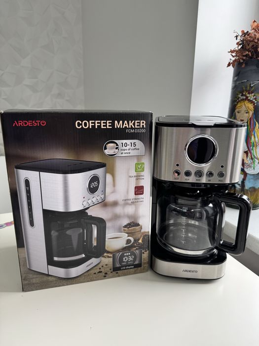 Крапельна кавоварка Ardesto FCM-D3200. Кавомашина 1.5л.