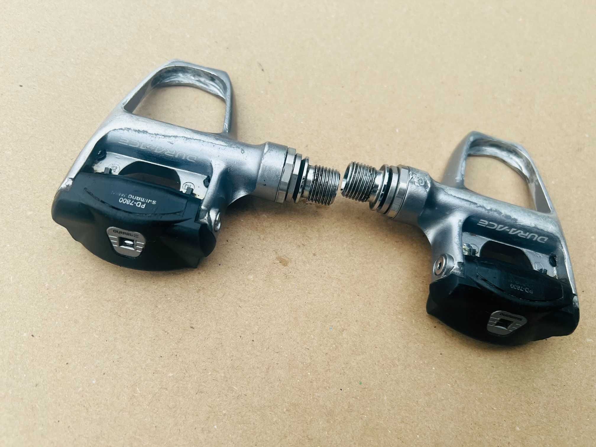 Pedały Zatrzaskowe SPD SL SHIMANO DURA-ACE PD-7800 bloki 105 ULTEGRA