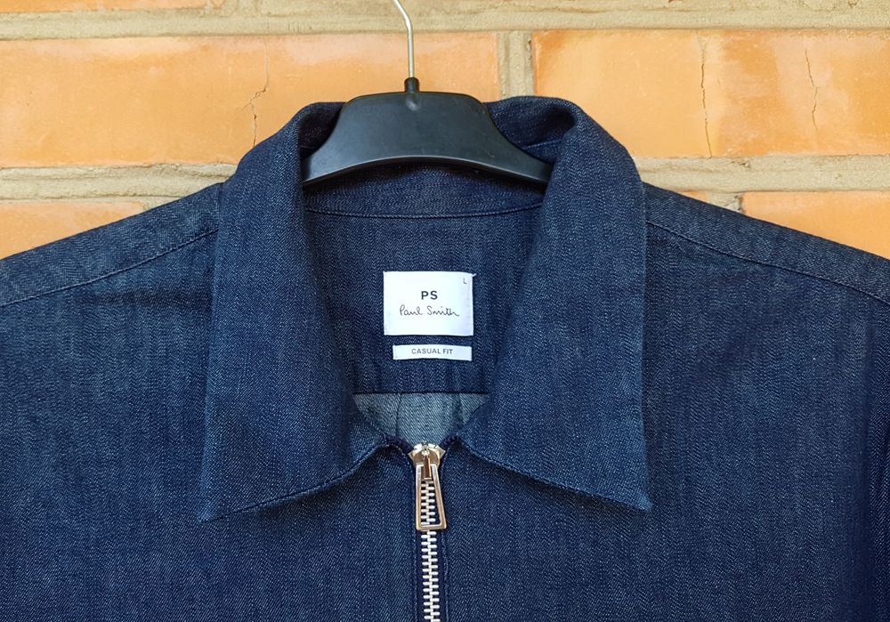 PS by Paul Smith джинсова кофта casual fit lampo zipper оригінал L