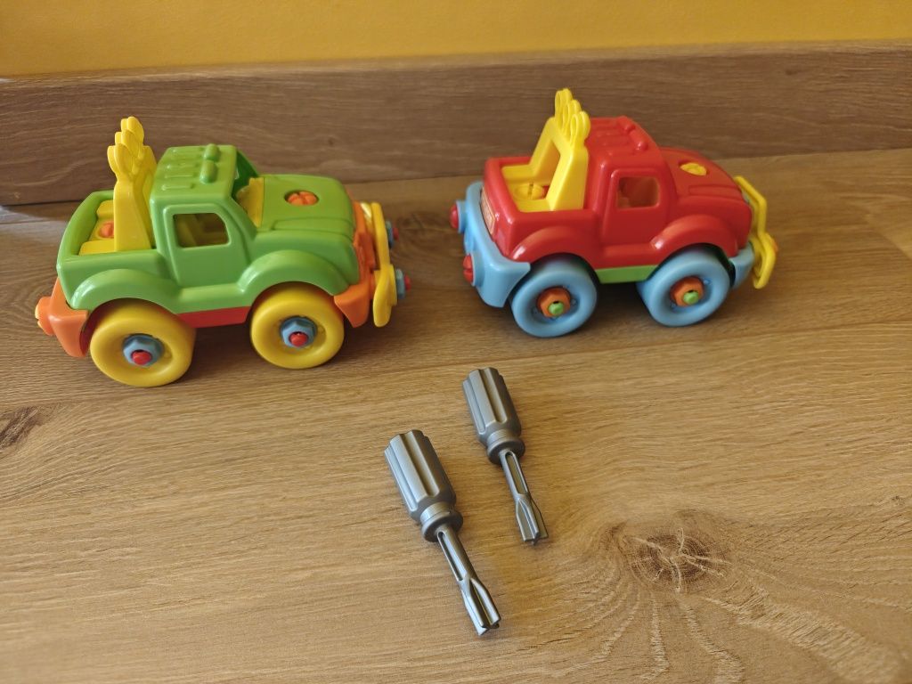 2szt. 2x jeep, dżip. Polesie. Wader. Auto do skręcania, rozkręcania.