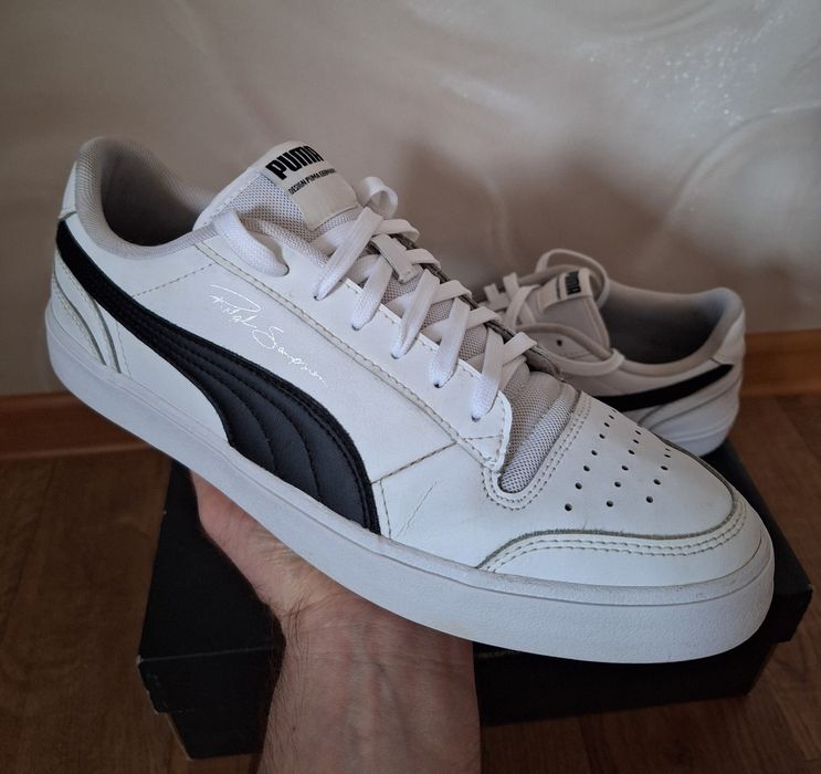 Кроссовки Puma Ralph Sampson. Кроссовки белые мужские. Кеды, кожаные