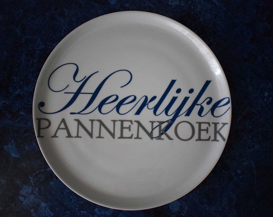 Duży talerz ceramiczny do pizzy , naleśników itp . masywny ,  31 cm