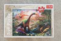 Puzzle Trefl 100 elementów 5+ dinozaury