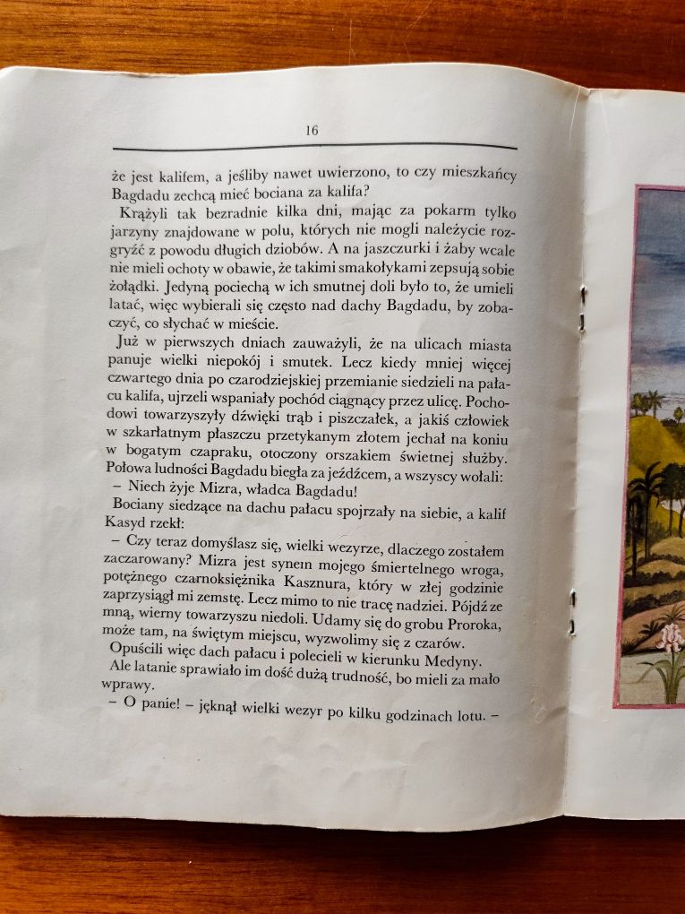 Bajka dla dzieci z czasów PRL-u Kalif bocian Wilhelm Hauff 1983