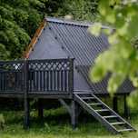Domek Szałas Glamping - balia, relaks, cisza i spokój - 50 min z Wwy.