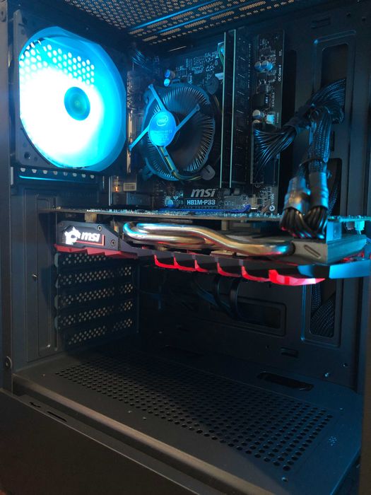 Игровой ПК Intel i7/16Gb/RX570/SSD240+500 компьютер системный блок