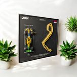 Картина 3в1 Bburago F1 McLaren MCL38 та 3D Трасою Monaco Lando Norris