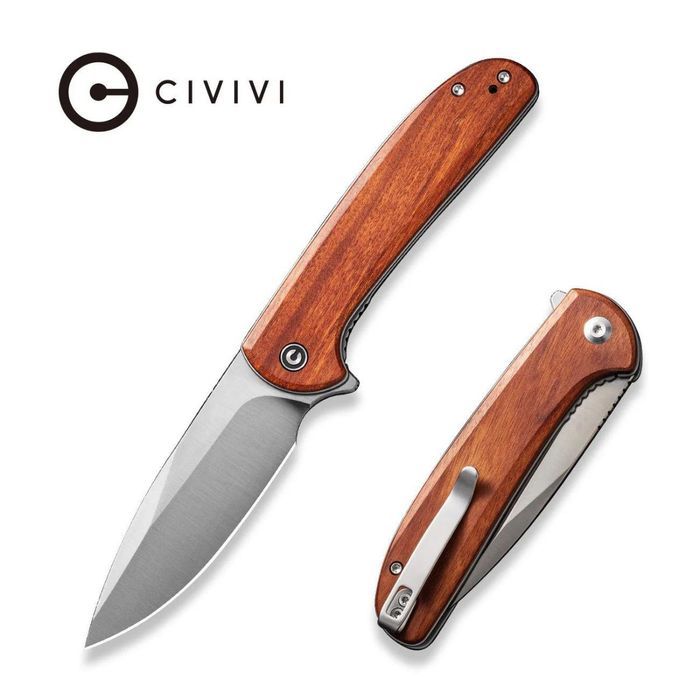Nóż składany Civivi Primitrox Guibourtia Wood, Satin Nitro-V (C23005A-