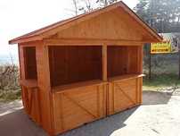 Domek handlowy 3 drewniany kiosk sklepik producent