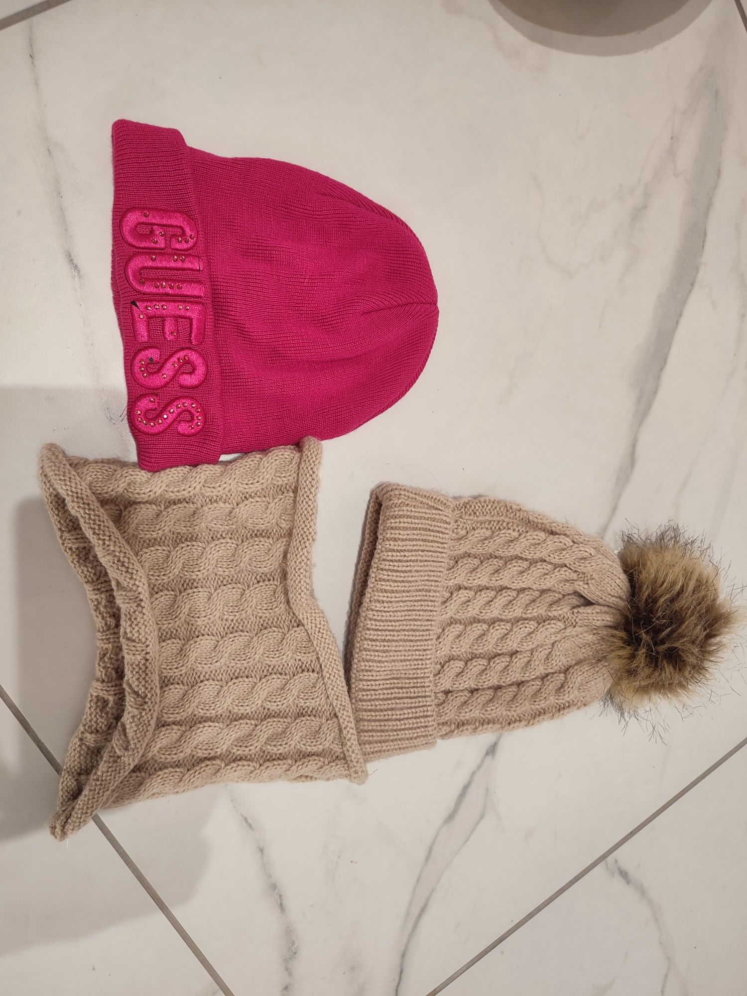 Czapka GUESS 6-12+komplet czapka komin