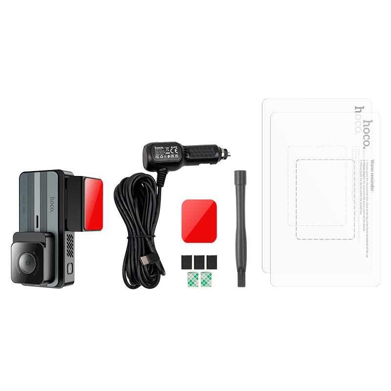 Видеорегистратор HOCO DV11 2K GPS recorder display 25fps 3.69" WiFi