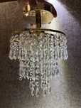 Przepiękny diamentowy zloty żyrandol lampa nowoczesny glamour