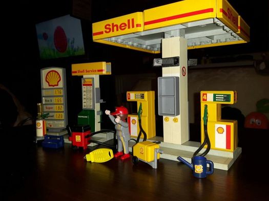 Stacja paliw Shell zabawka Playmobil 1997