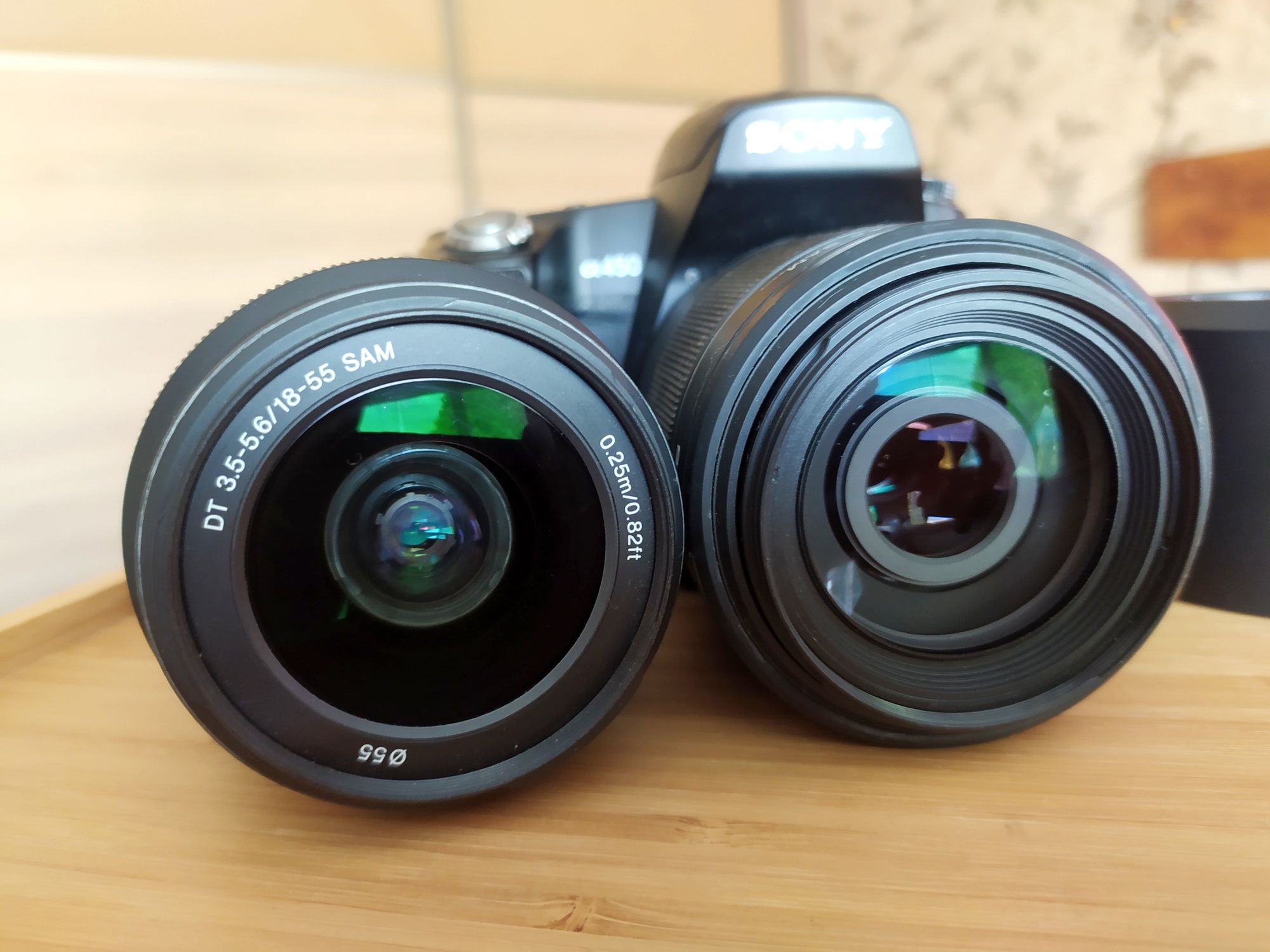 Дзеркальний фотоапарат Sony Alpha DSLR-A450 Kit - 14,2 Мп - CMOS + 
Об
