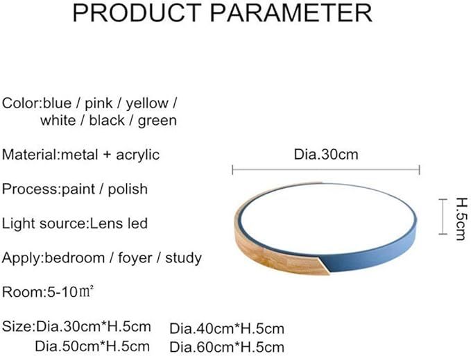 Minifair Okrągła Lampa LED 40 cm – Trójkolorowe Oświetlenie Sufitowe