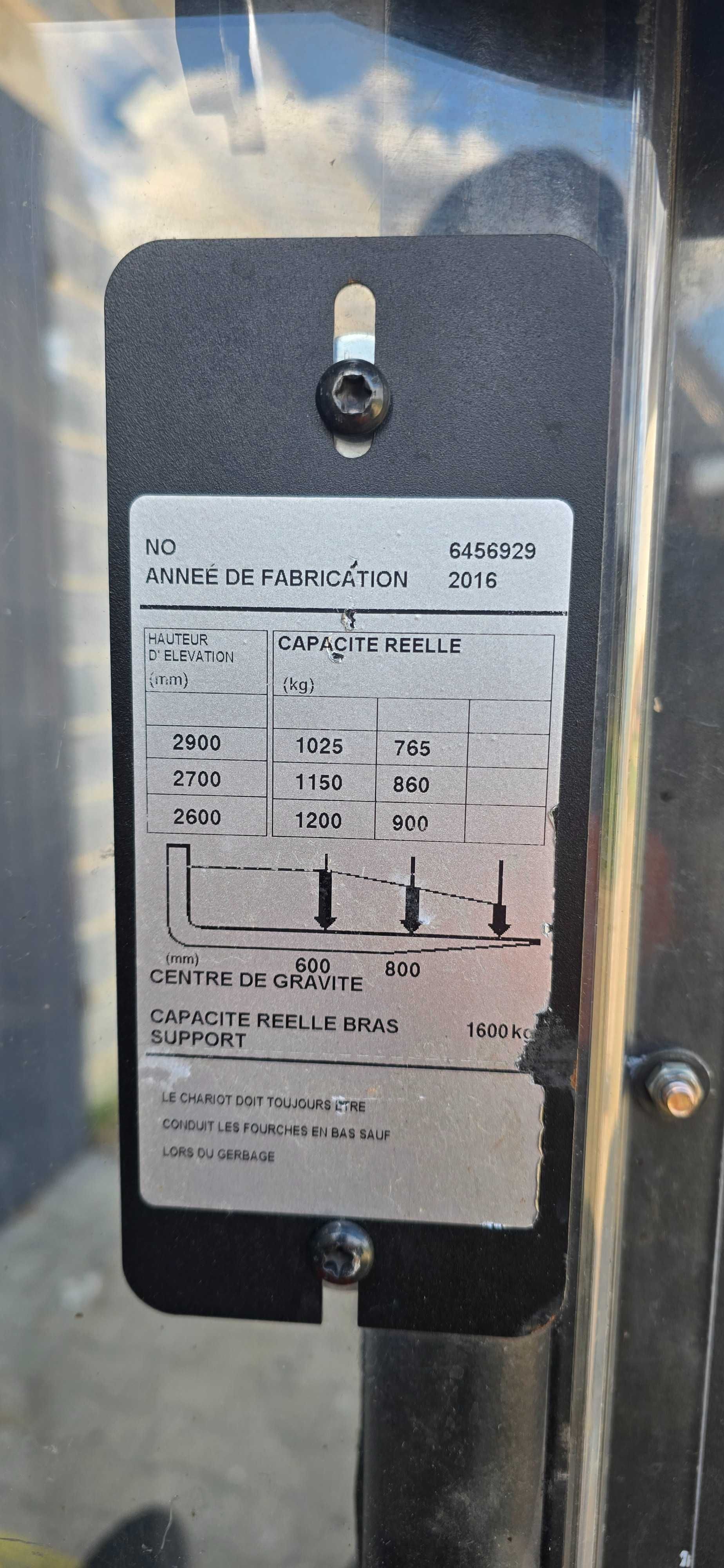 Paletowy wózek elektryczny Toyota  BT Swe 120L 2.9m wolny skok 1073mth