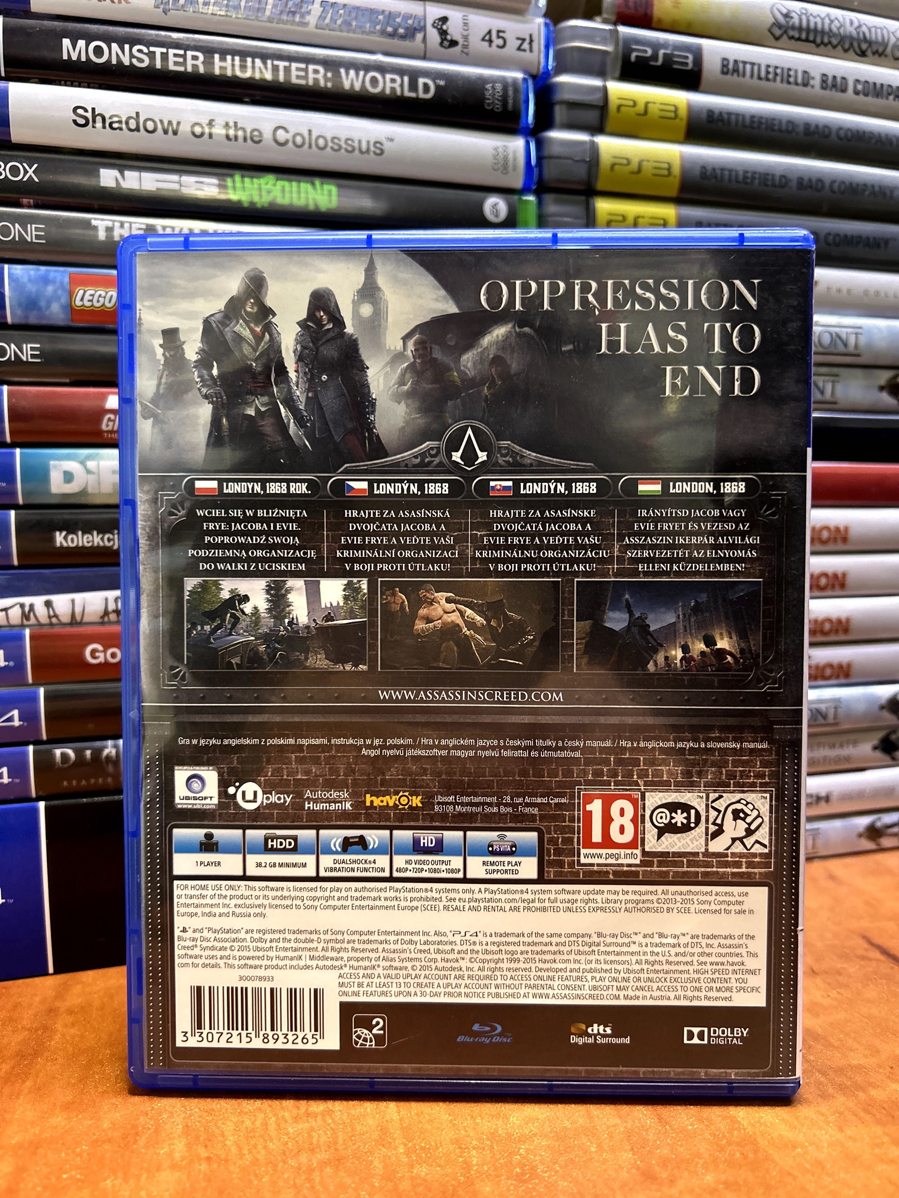 Assassin's Creed Syndicate | PL | PS4/PS5|Sklep|Kraków|Wysyłka|Wymiana