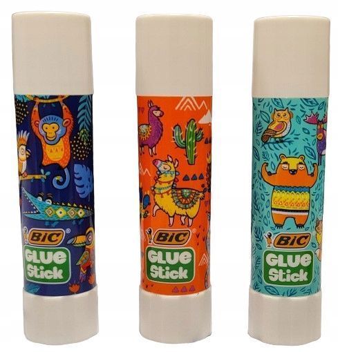bic eco glue stick klej w sztyfcie dekor szkolny do papieru mocny 3szt