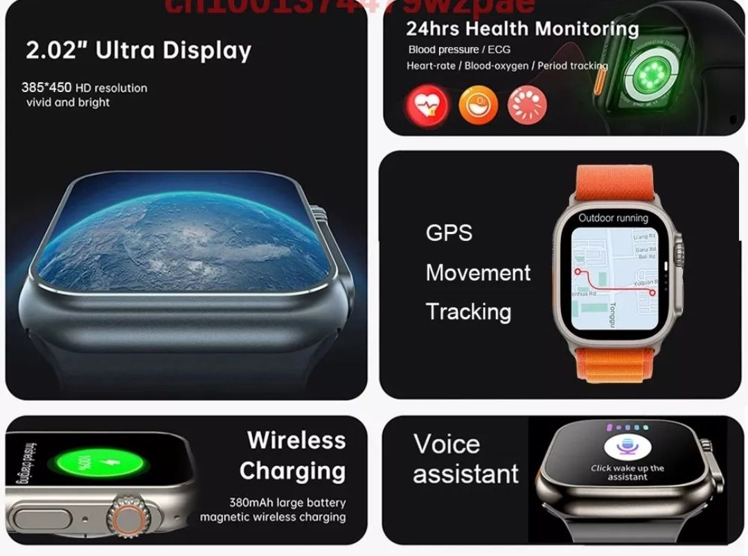 Smartwatch Bluetooth faz e recebe chamadas Ultra