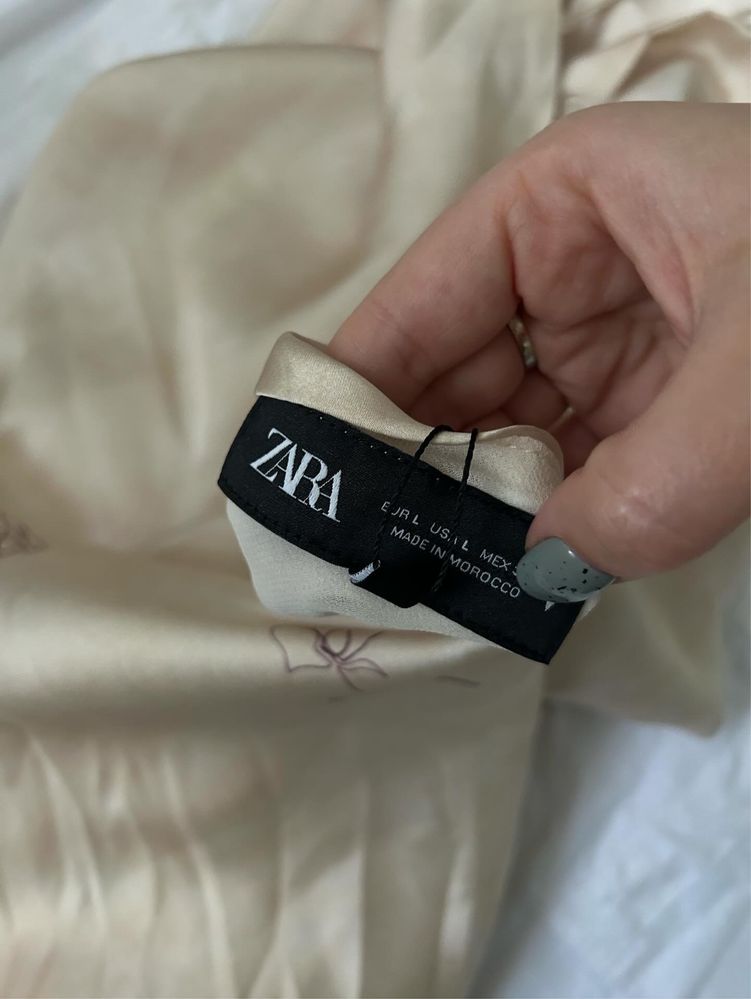 Шикарное летнее платье сарафан Zara в бельевом стиле