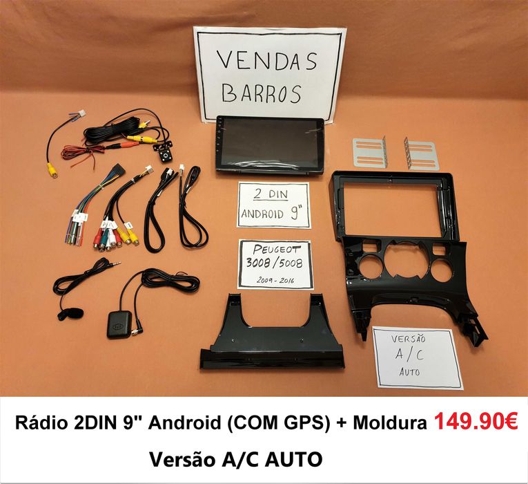 (NOVO) Rádio 2DIN 9" • PEUGEOT 3008 / 5008 • Android GPS [4+32GB]