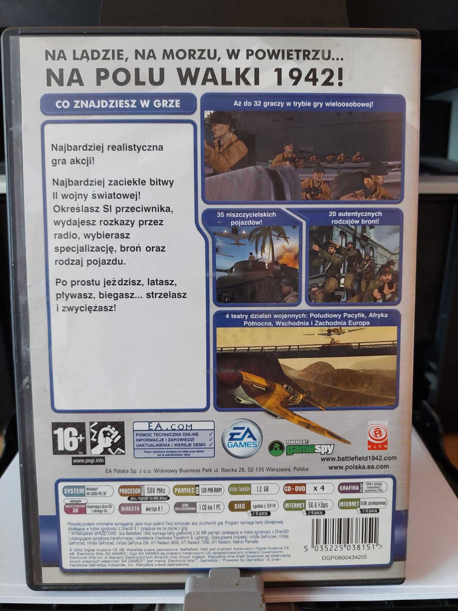 Battlefield 1942 PC - pudełko + płyty - aukcja kolekcjonerska
