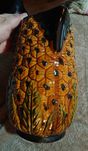 Caneca de vinho vintage em barro