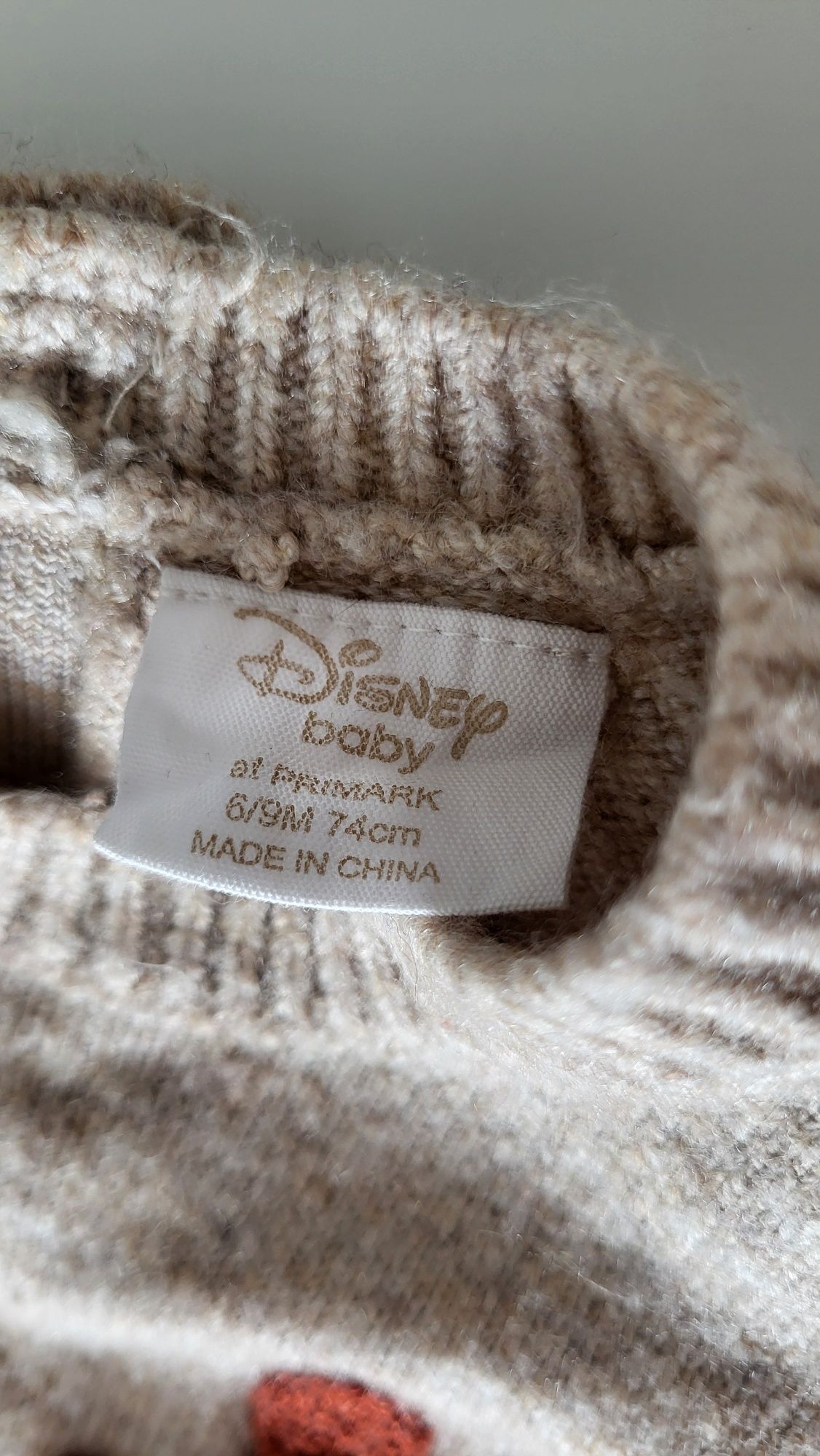 Ромпер теплий Disney 6/9міс, 74 см