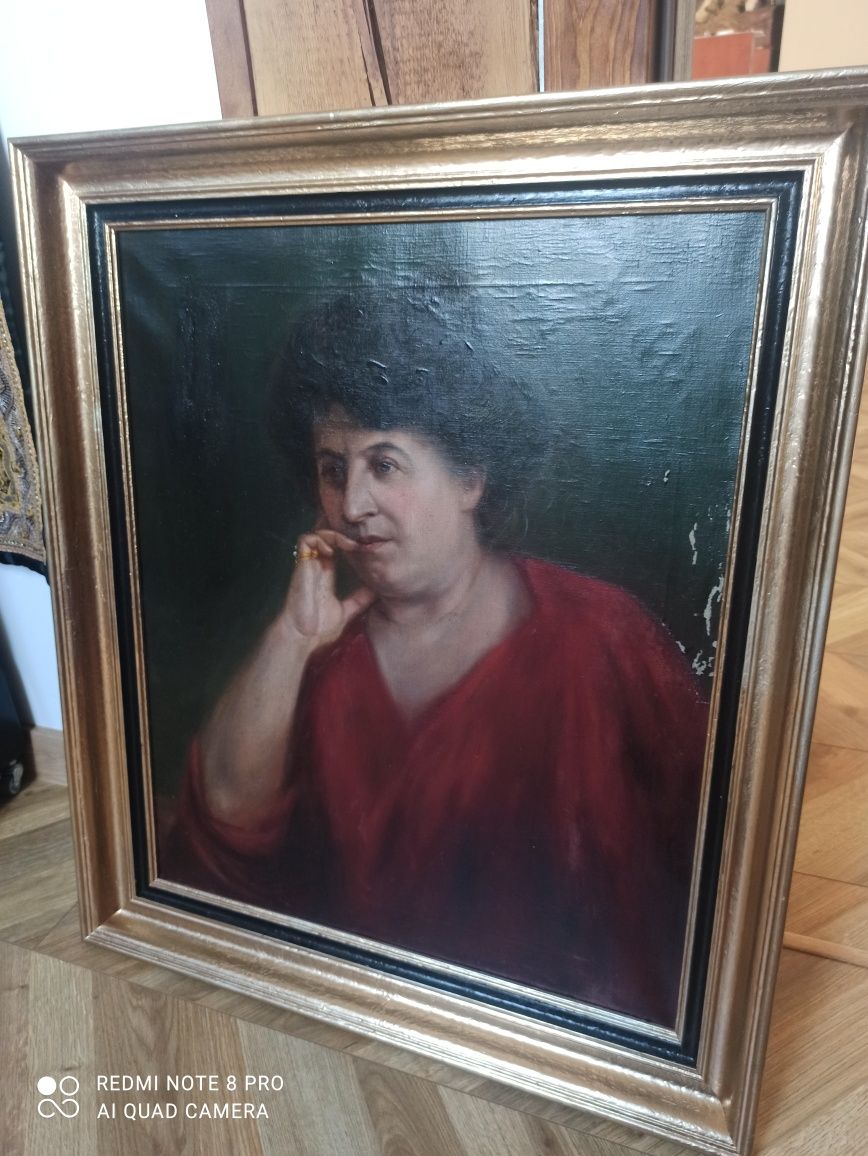 Piękny Portret 1850-80r