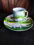 Porcelanowy zestaw dla dzieci dinozaury