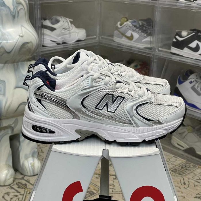 "koszykówki" New_Balance_530_White_Silver_Navy R.41.5