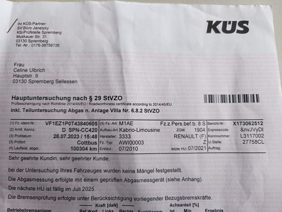 Renault Megane 2010 , 2.0b, KABRIOLET , cabrio