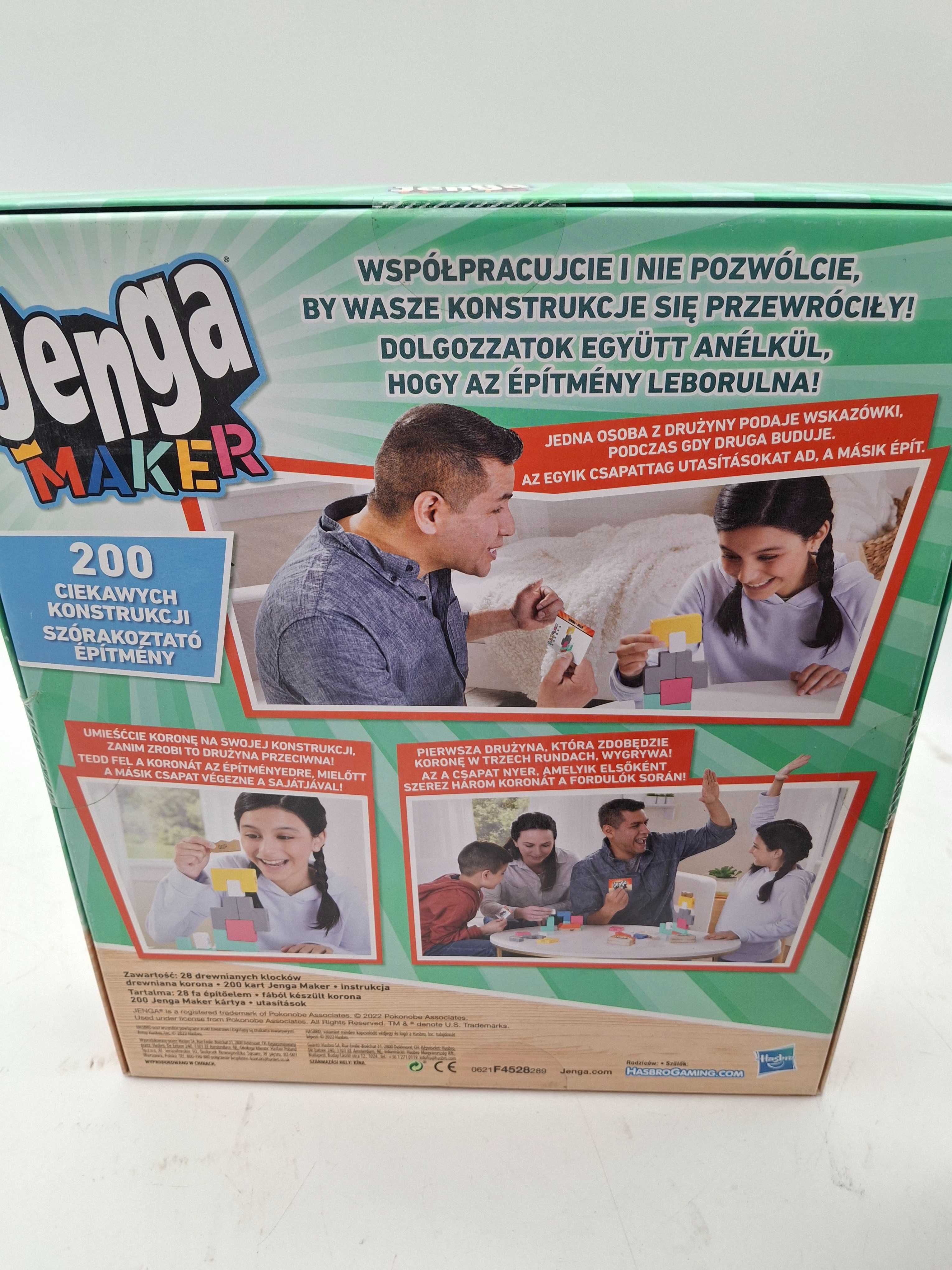 Gra zręcznościowa Jenga Maker Hasbro F4528 JAK NOWA!
