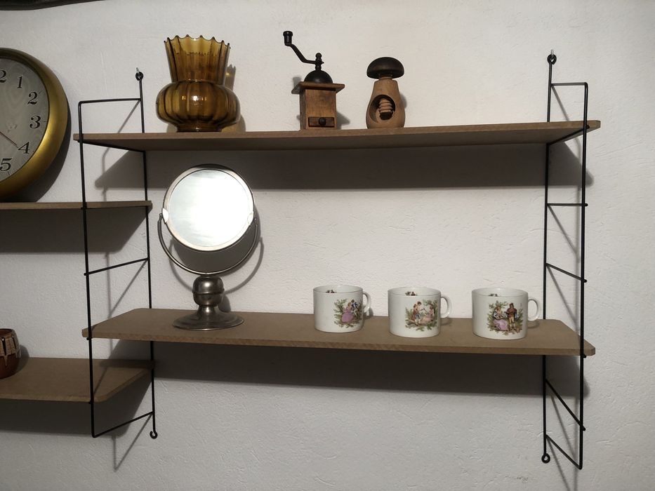 Regał połka strining ( string ) 3 szt ramki metal oryginalne i 4szt no