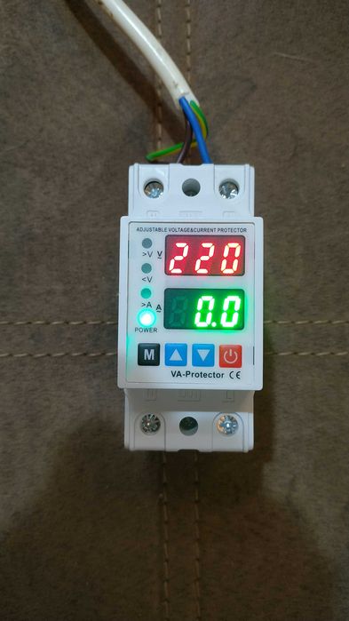 Реле контроля напряжения 63A Din-рейка 230В Защита от перегрузки