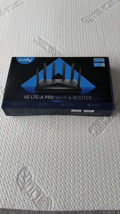 Najszybszy Router Cudy 2 SIM LT18 (cat.18) 802.11ax (Wi-Fi 6) 4G LTE-A