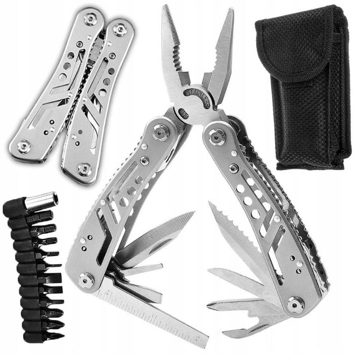 MULTITOOL 24W1 SURVIVALOWY Narzędzie Wielofunkcyjne Zestaw z etui