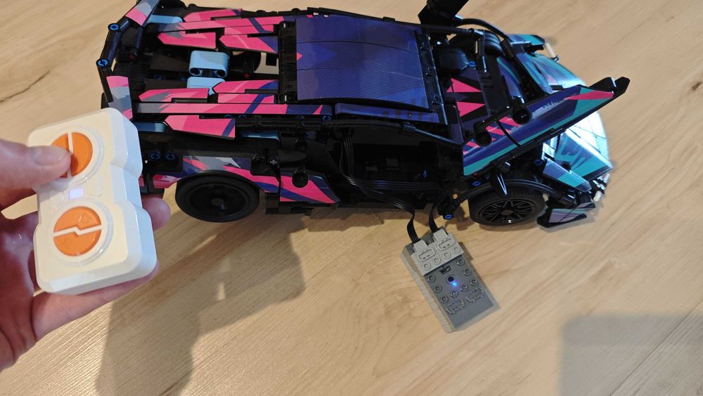 Auto klocki jak LEGO zdalnie sterowane RC samochód 1280 klocków 35cm