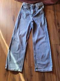 Spodnie jeans H&M wide, high waist rozm. 140