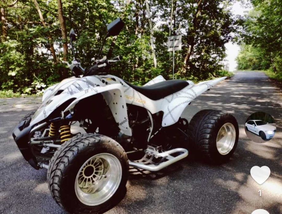 Yamaha Raptor 350 zarejestrowany homologacja 8.000km Kat B 30 koni