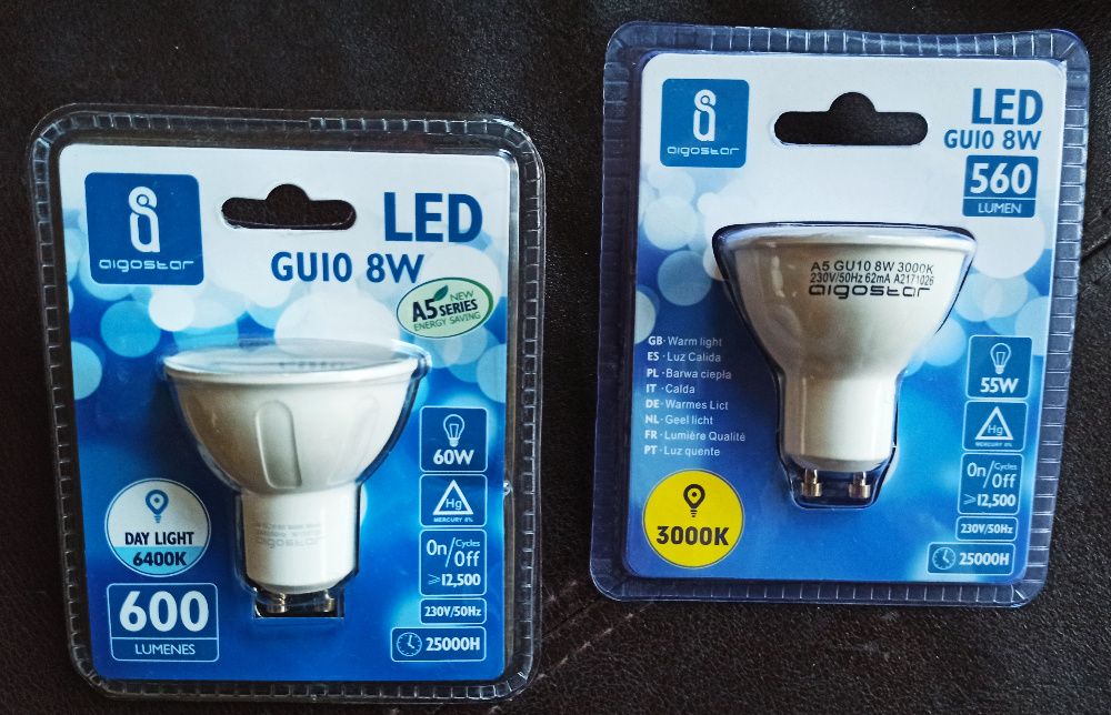 Lampadas Led Espiral E27 15W e 20W MR16 e GU10