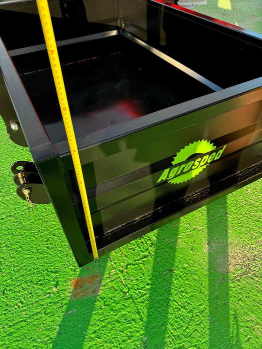 Skrzynia transportowa paka 1,65 m tuz tył/przód uchylna z lemieszem