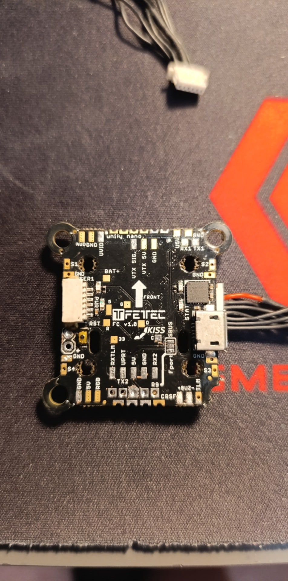 Stack Fettec f7, ESC 45 A i płytka OSD