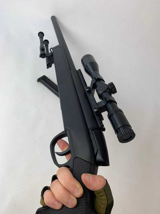 Металева дитяча снайперська гвинтівка Іграшкова реалістична та якісна