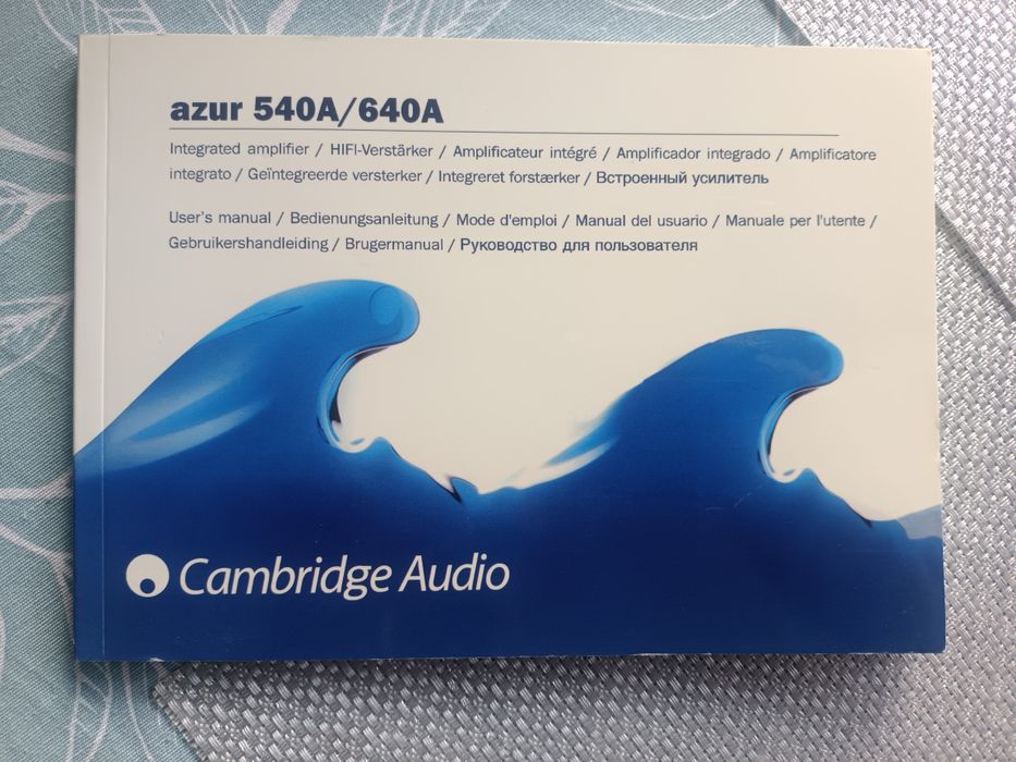 Azur 540A / 640A Instrukcja Cambridge Audio